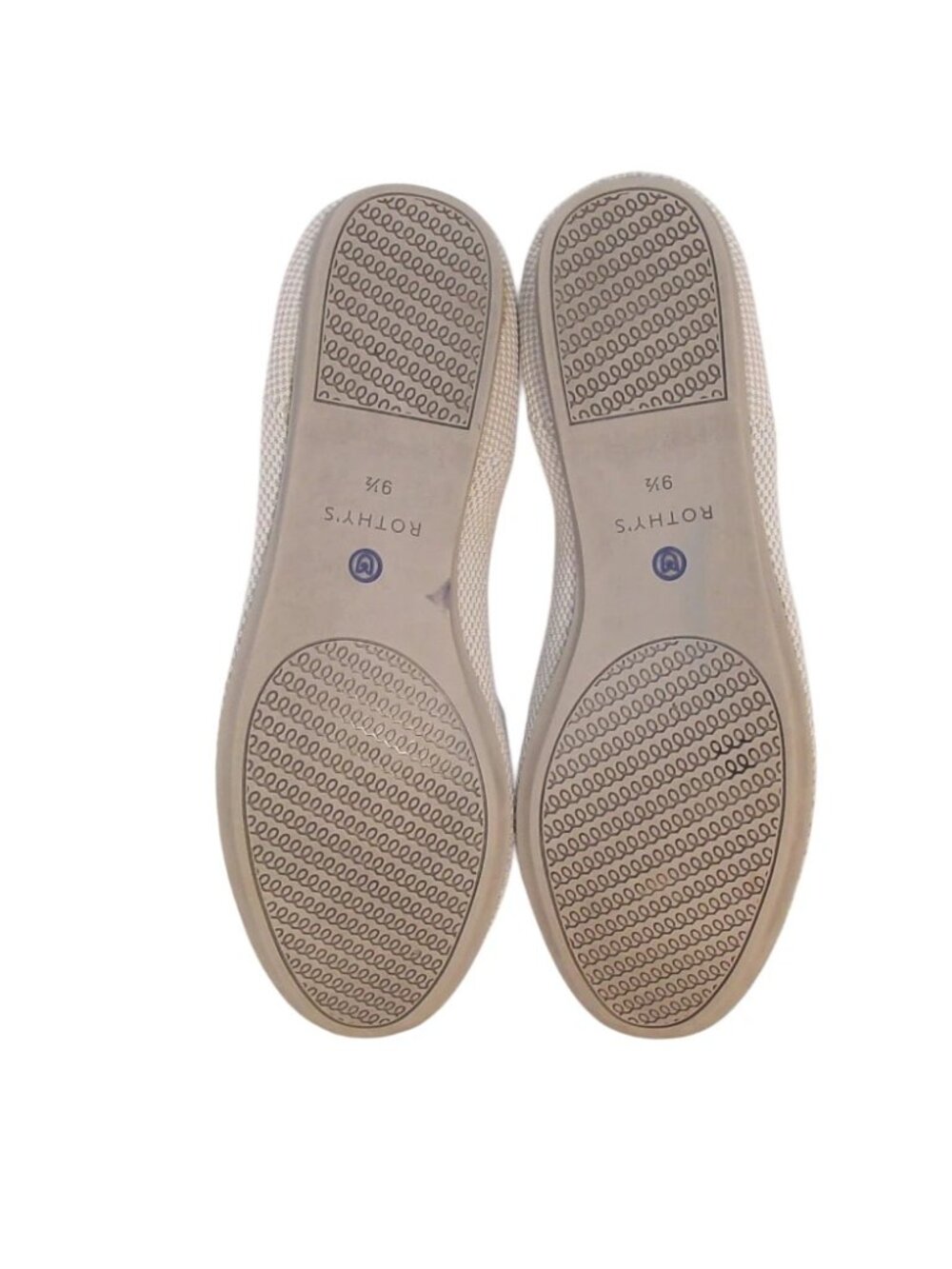Rothy’s THE LOAFER Linen Double Stitch Women’s Beige Flats Shoes - 9.5 - Picture 5 of 9